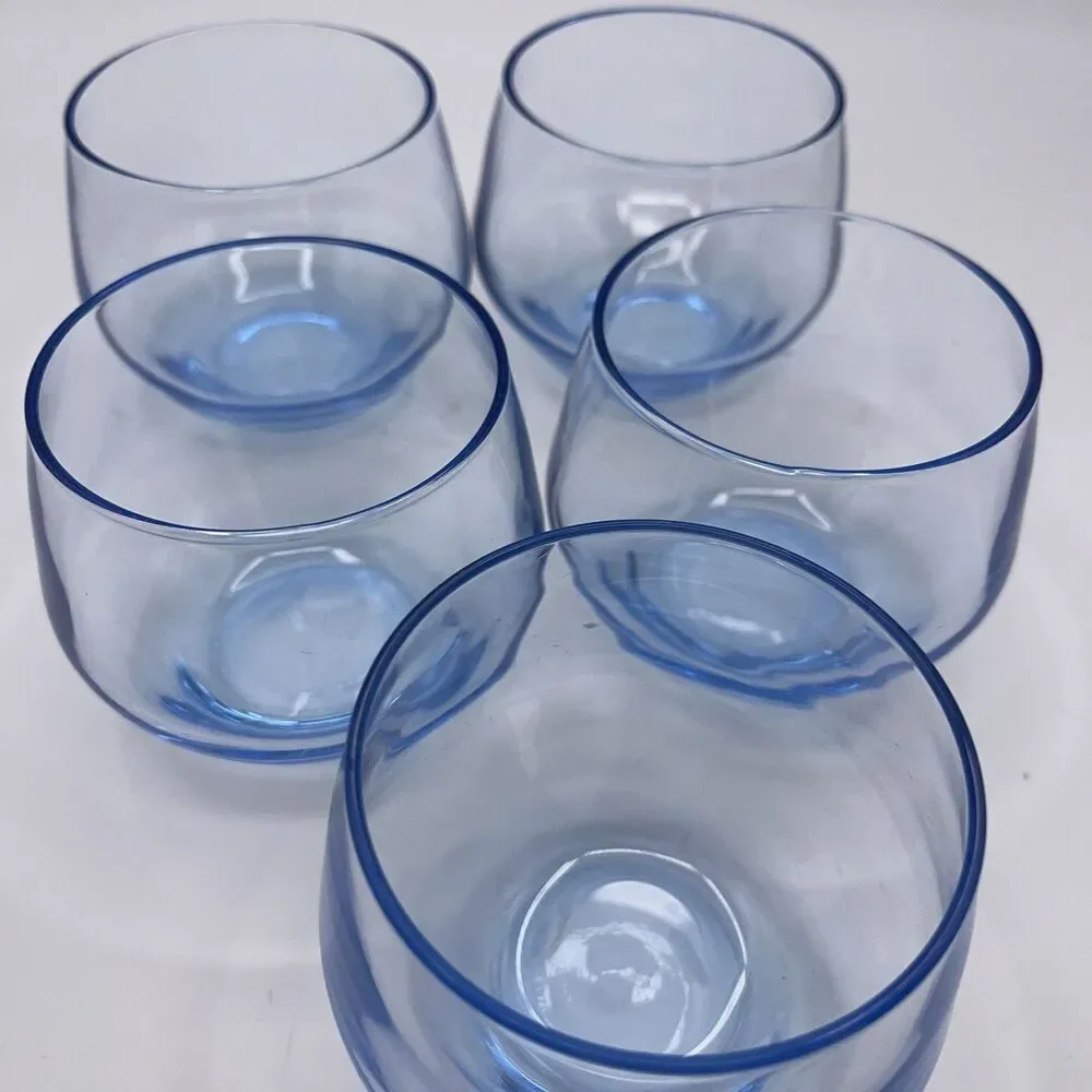 Blue Hue Bar Glasses Set Of 5
